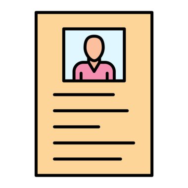 Kimlik kartı. Basit tasarım