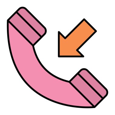 telefon arama simgesi vektör illüstrasyonu