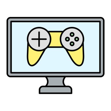 Video oyunu konsolu vektör illüstrasyon tasarımı