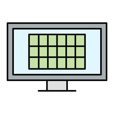 teknoloji simgesi vektör illüstrasyonu