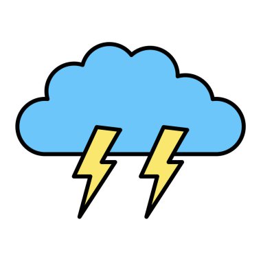 Bulut hesaplama simgesi vektör illüstrasyonu