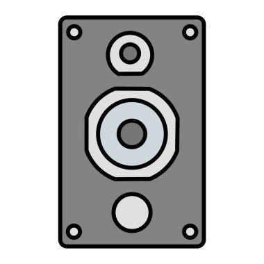 Müzik simgesinin vektör illüstrasyonu