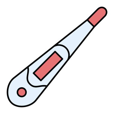 Termometrenin tek izole edilmiş ikonunun vektör çizimi