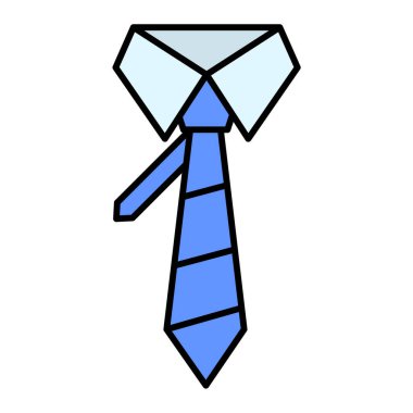 Kravat. Web simgesi basit illüstrasyon