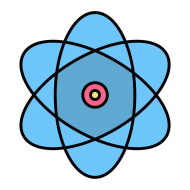 atom. Web simgesi basit tasarım