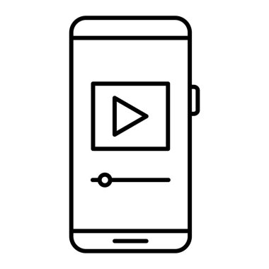 Ekran vektör illüstrasyon tasarımlı akıllı telefon aygıtı