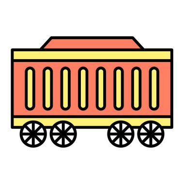 tren simgesi vektör illüstrasyonu