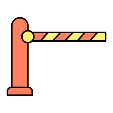 bariyer simgesi vektör illüstrasyonu