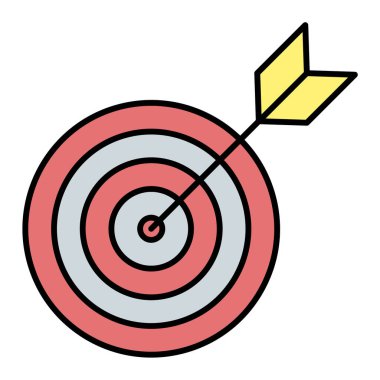 Hedef. Web simgesi basit illüstrasyon