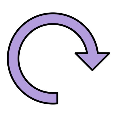 Yenile. Web simgesi basit illüstrasyon