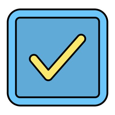 Moda biçimi izole edilmiş arkaplanda işaret simgesini işaretle