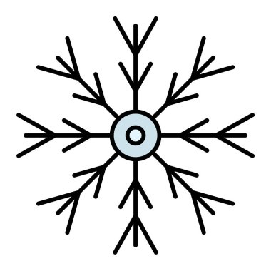 Kar tanesi. Web simgesi basit illüstrasyon