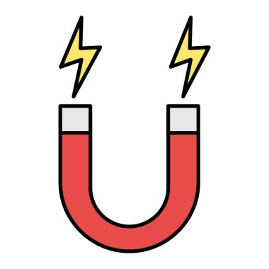 mıknatıs simgesi vektör çizimi