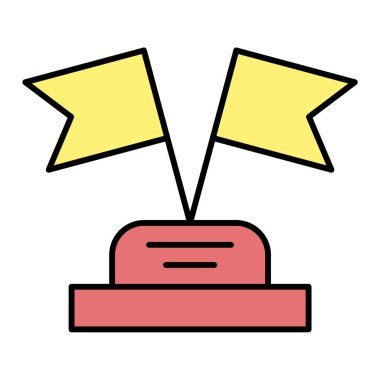 kupa simgesi vektör illüstrasyonu