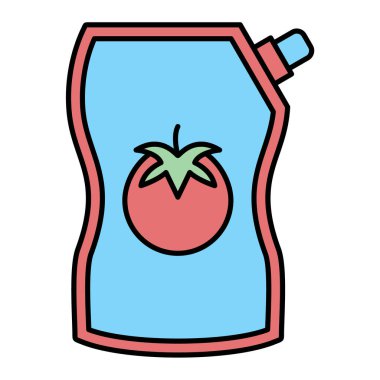 Gıda simgesinin vektör illüstrasyonu