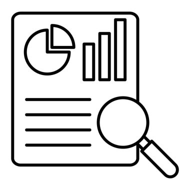 Analiz Simgesi Vektör Çizimi