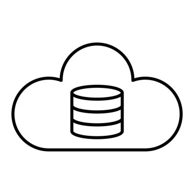 bulut sunucu simge vektör çizim tasarım bilgisayar