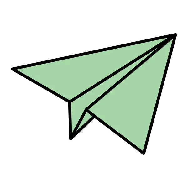 Papierflieger Symbol Vektorillustration — Stockvektor