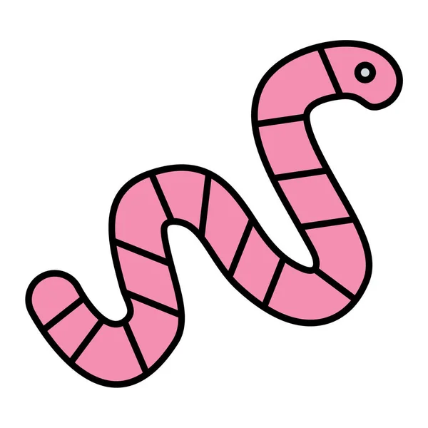 Ilustração Vetorial Serpente Dos Desenhos Animados — Vetor de Stock