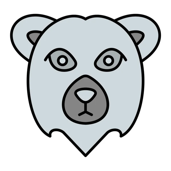 Panda Ikona Web Prosta Ilustracja — Wektor stockowy