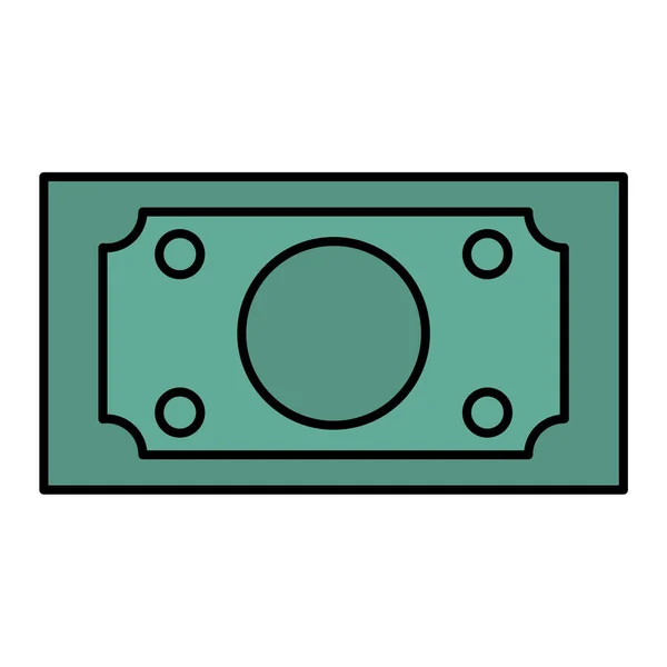 Geld Bargeld Isoliert Symbol Vektor Illustration Design — Stockvektor