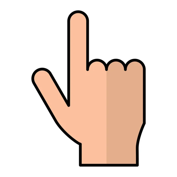 Hand Gesture Icon Vector Illustration Design — Stock Vector