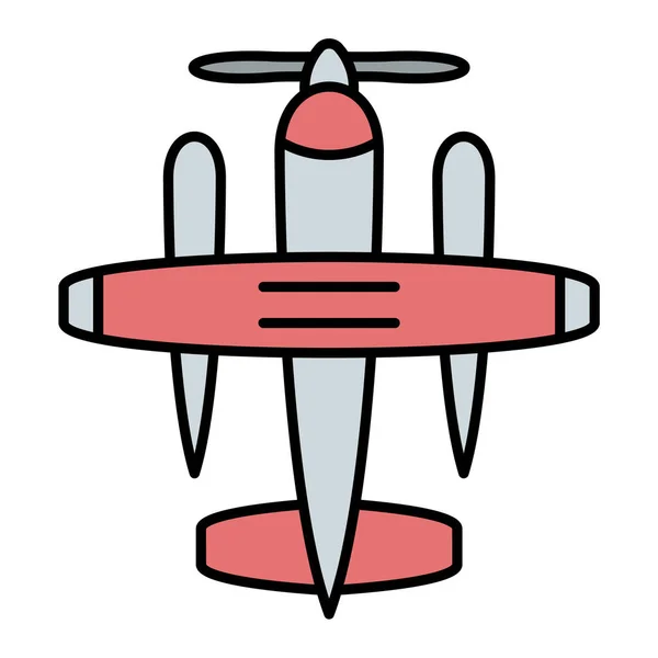 Ícone Avião Ilustração Simples Ícones Vetoriais Aeronaves Para Web —  Vetores de Stock