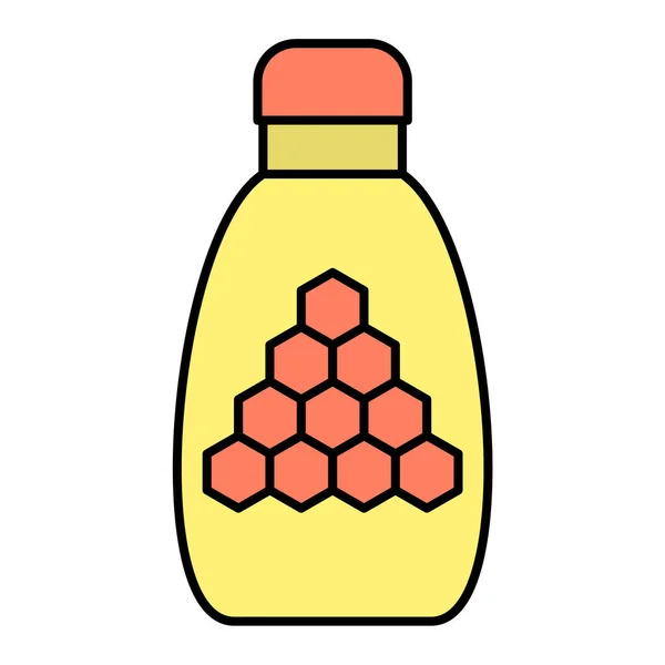Honey Jar Icon Cartoon Illustration Bee Vector Icons Web — Stock Vector