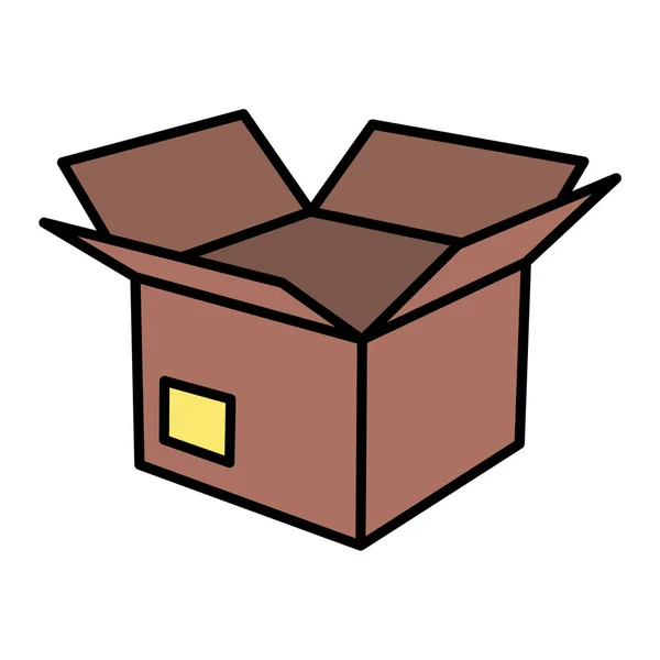 Caja Vector Ilustración Diseño — Archivo Imágenes Vectoriales