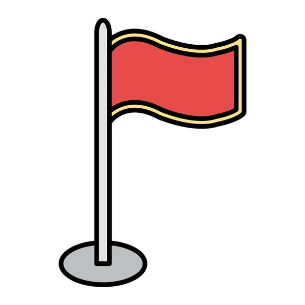 Ilustrasi Vektor Bendera Italia - Stok Vektor