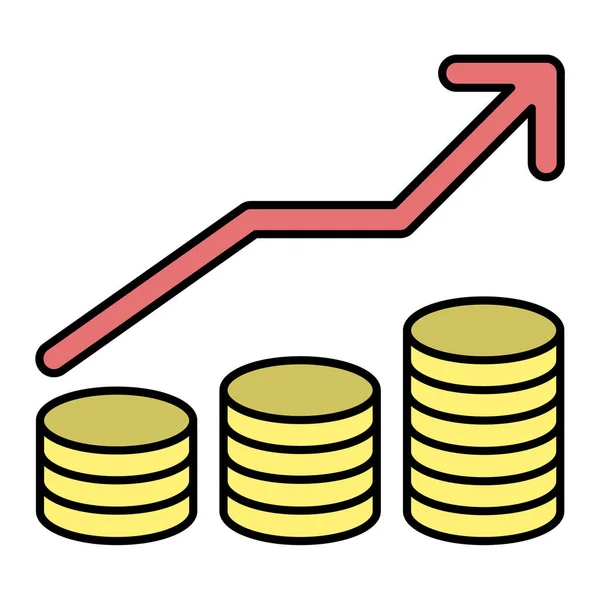 Obchodní Finance Investiční Ikony Vektorové Ilustrace Grafický Design — Stockový vektor