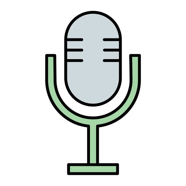 Microphone Icon Vector Illustration — Stock Vector