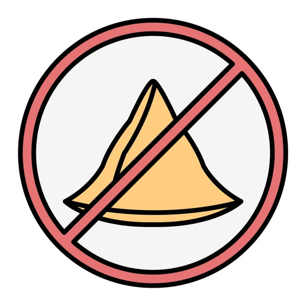 Dumanlı ikon vektör illüstrasyonu yok