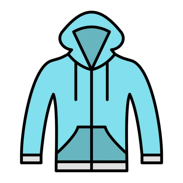Jacket Web Icon Vector Illustration — Stock Vector