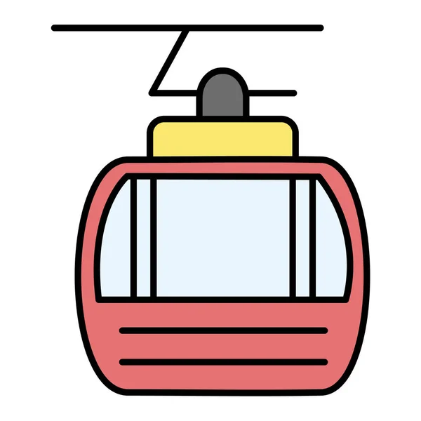 Treno Icona Vettoriale Illustrazione — Vettoriale Stock