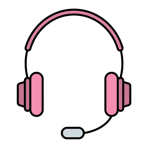 Auriculares Icono Web Ilustración Simple — Vector de stock