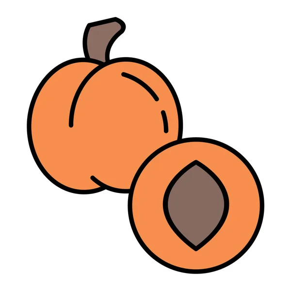 Illustration Vectorielle Icône Fruit Dessin Animé — Image vectorielle