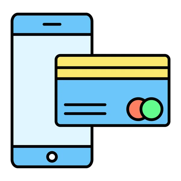 Kredietkaart Web Icoon — Stockvector