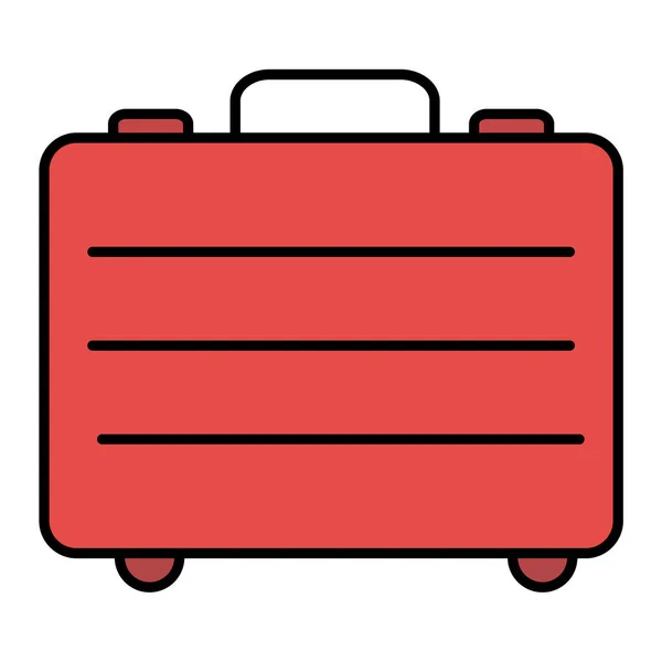 Valise Avec Bagages Illustration Vectorielle Sac — Image vectorielle