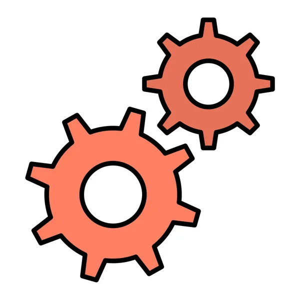 Gear Icon Vector Illustration — Stock Vector