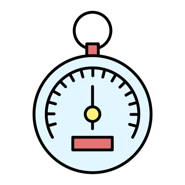 Stoppur Ikonen Skissera Kronometer Vektor Illustration Symbol Och Webbdesign — Stock vektor