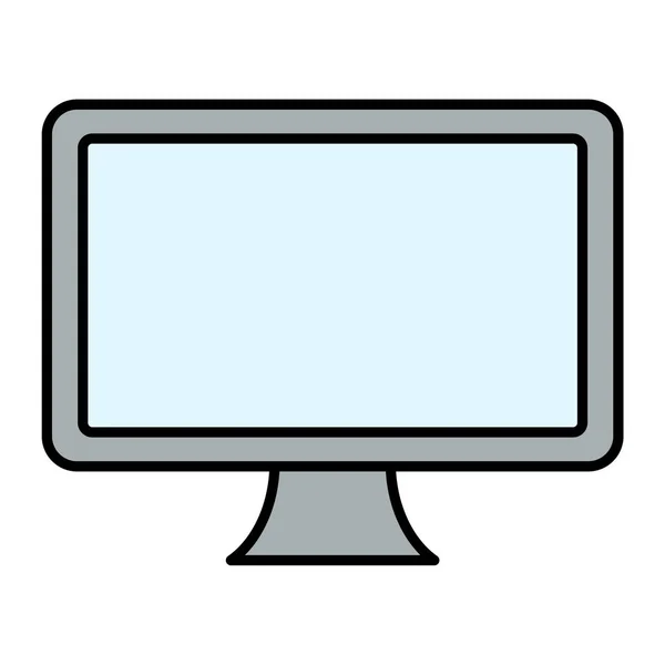 Monitor Icon Vektor Illustration — Stockvektor