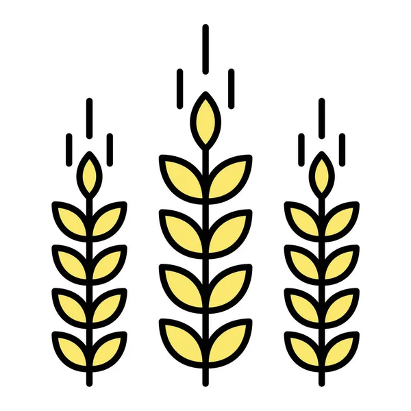 Blé Icône Vecteur Isolé Sur Fond Blanc Pour Votre Conception — Image vectorielle
