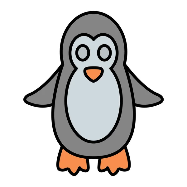 Cute Penguin Vector Illustration — Stock Vector