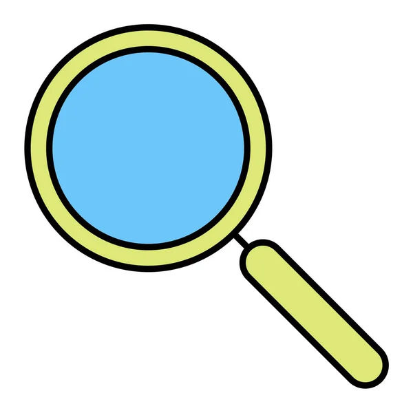 Magnifying Glass Icon Cartoon Search Vector Icons Web Design Isolated — Stock Vector