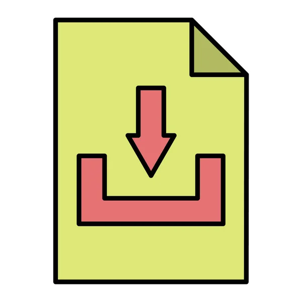 Télécharger Icône Fichier Illustration Vectorielle — Image vectorielle