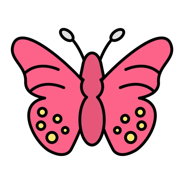 Mariposa Icono Vector Ilustración Diseño — Archivo Imágenes Vectoriales