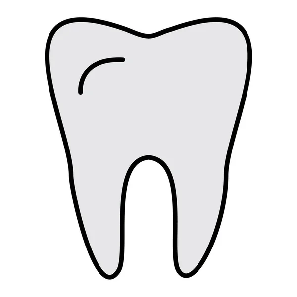 Ícone Dente Ilustração Vetorial — Vetor de Stock