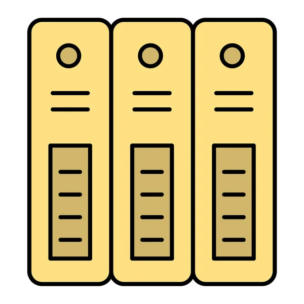 Dateiordner Symbol Umrisse Illustration Von Archivvektorsymbolen Für Das Web — Stockvektor