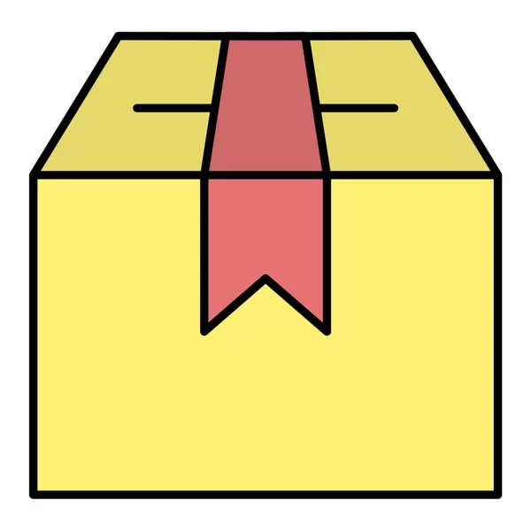 Εικονίδιο Κουτί Δώρου Διανυσματική Απεικόνιση — Διανυσματικό Αρχείο